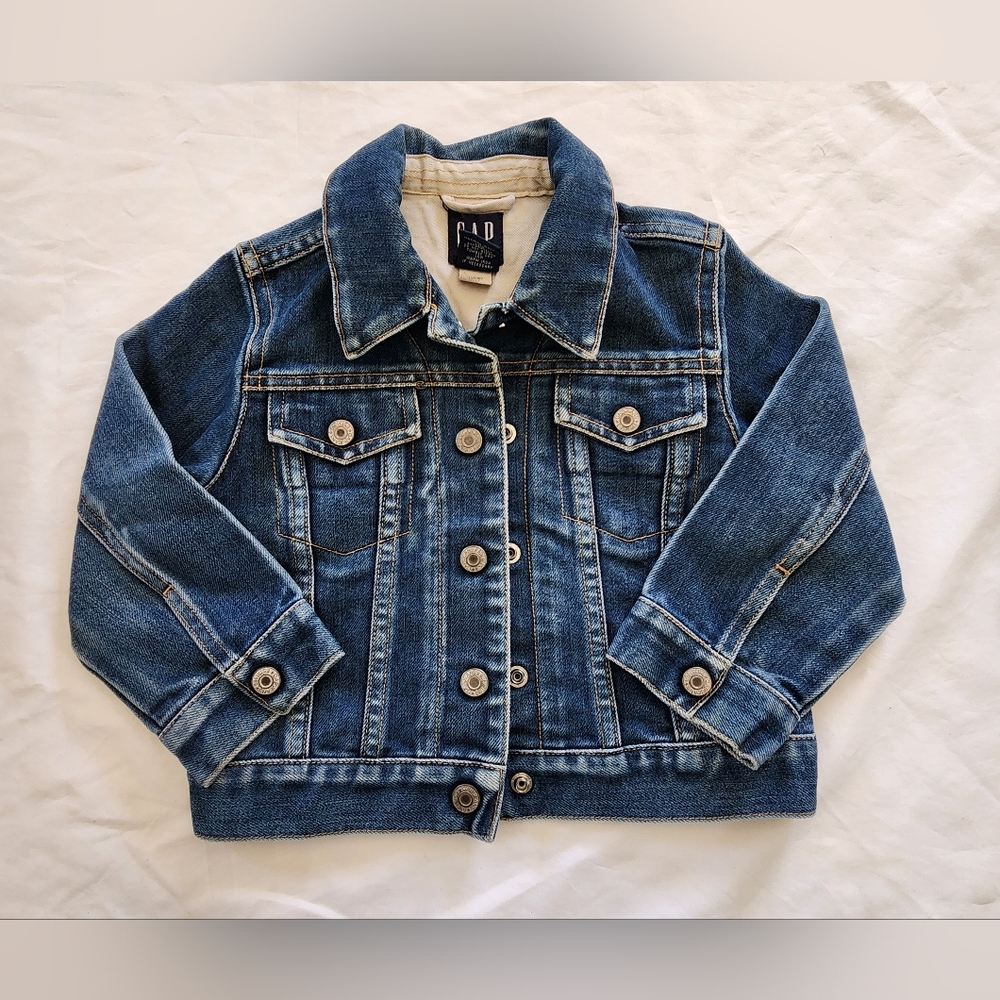GAP Kids Blue Denim Jacket - Classic Trucker Style